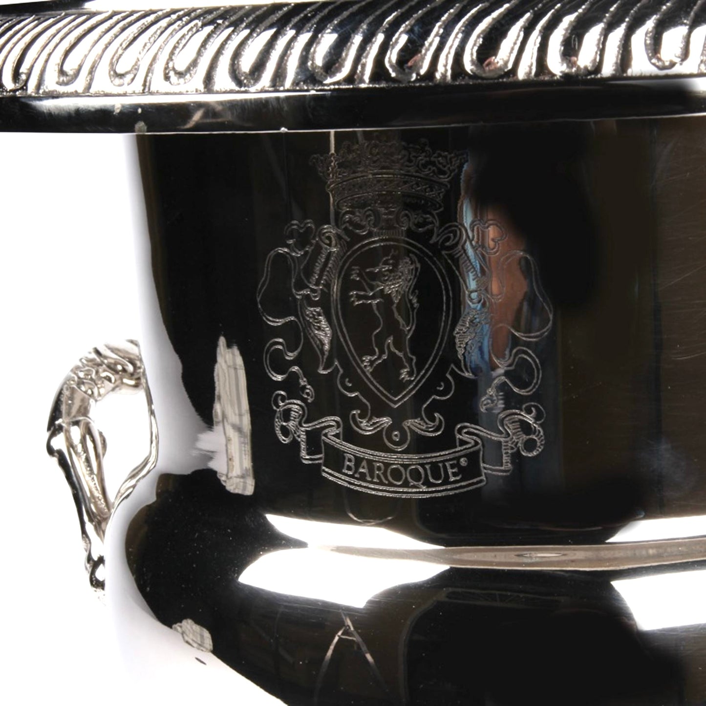 Prestige champagne bucket in silver-plated brass 35 cm