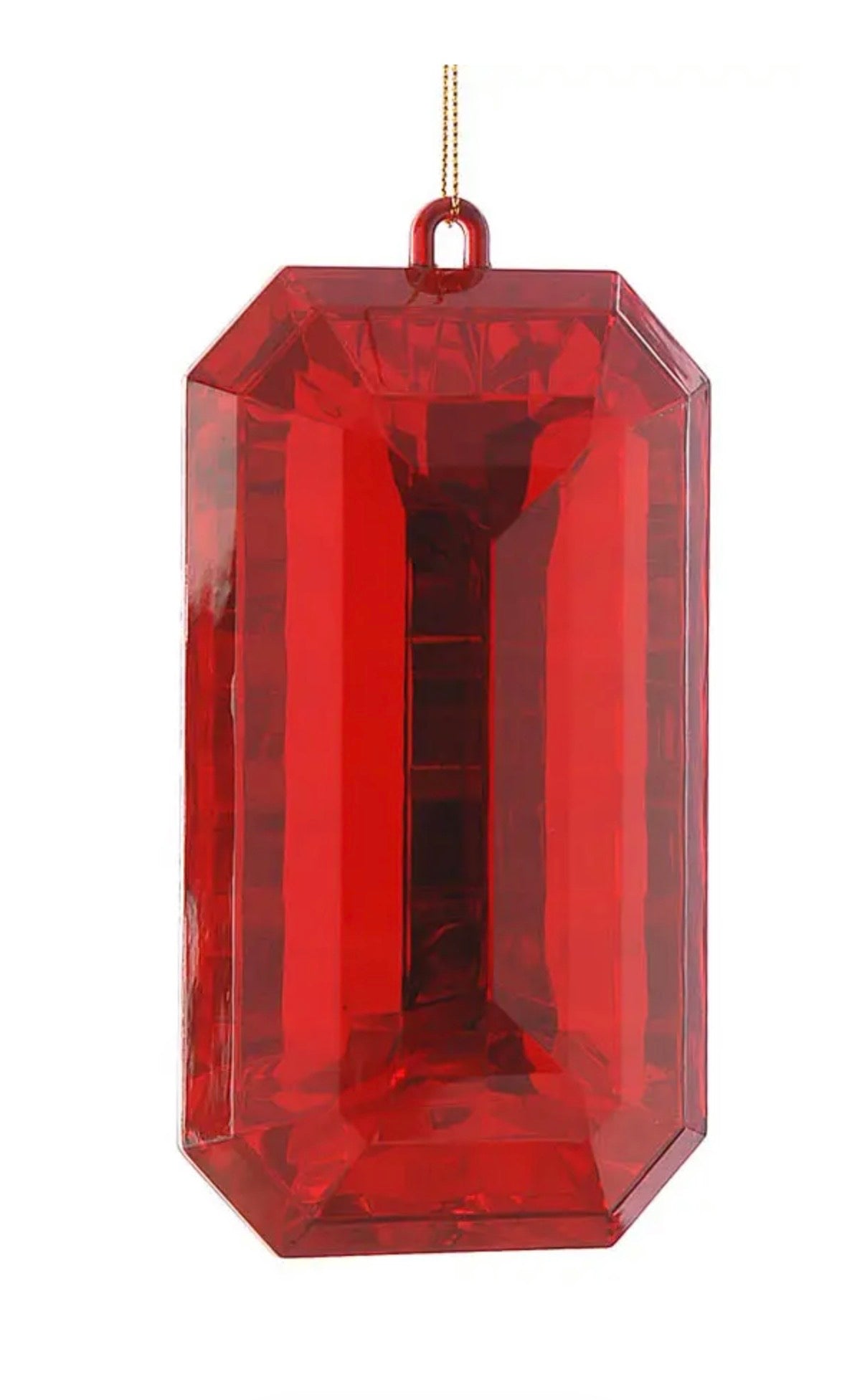 Suspension de Noël Diamant Rouge 15 cm