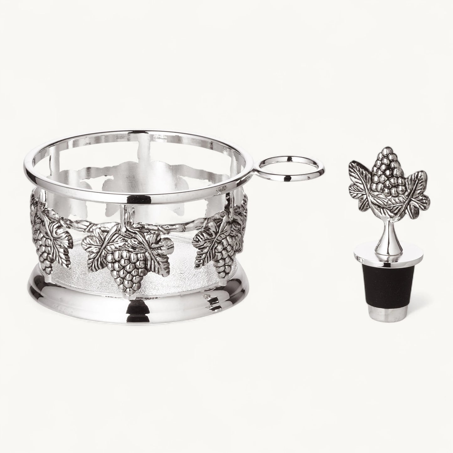 Support de Bouteille Élégance Argentée - Raya