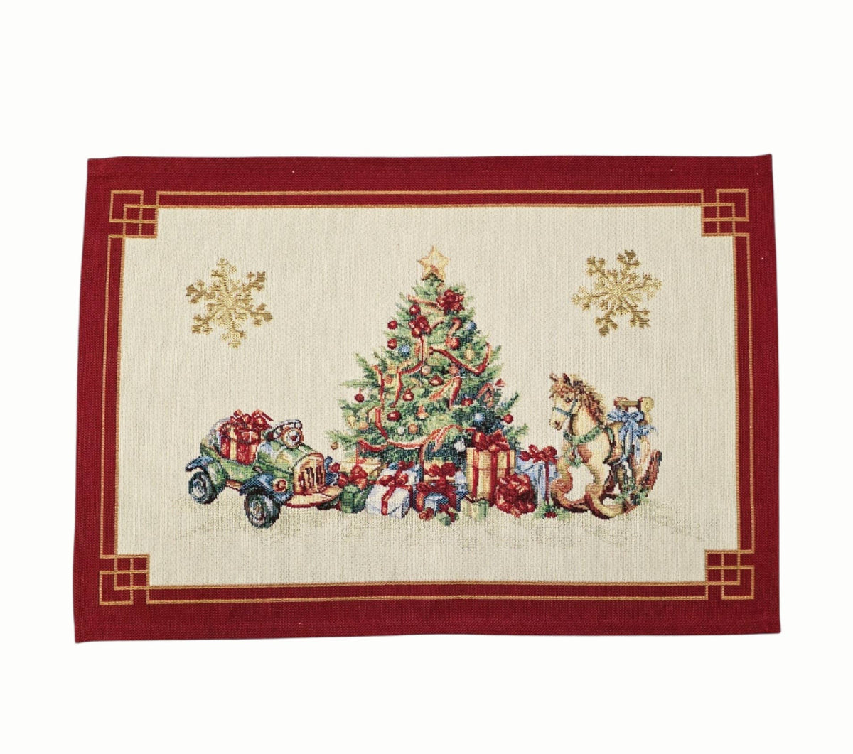 Napperon de Noël Sapin et Jouets