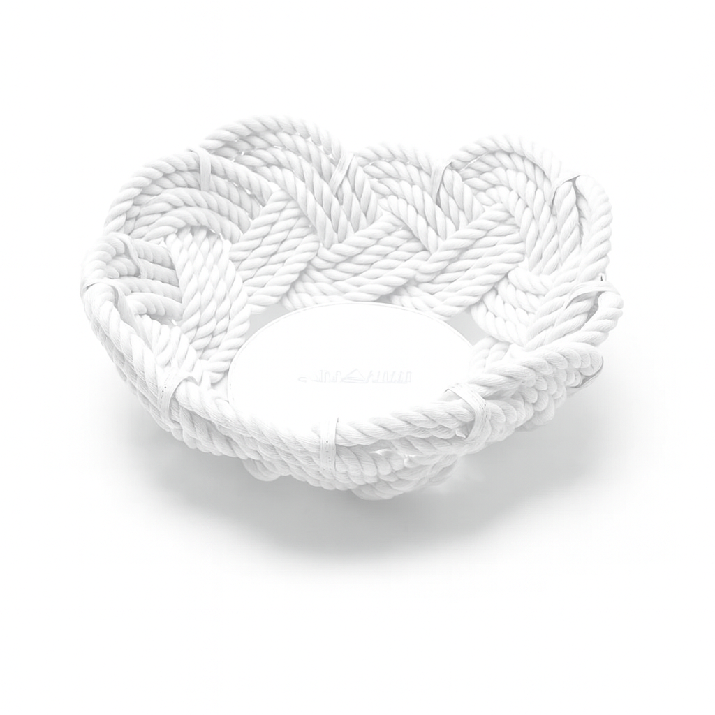 Large basket 32cm white