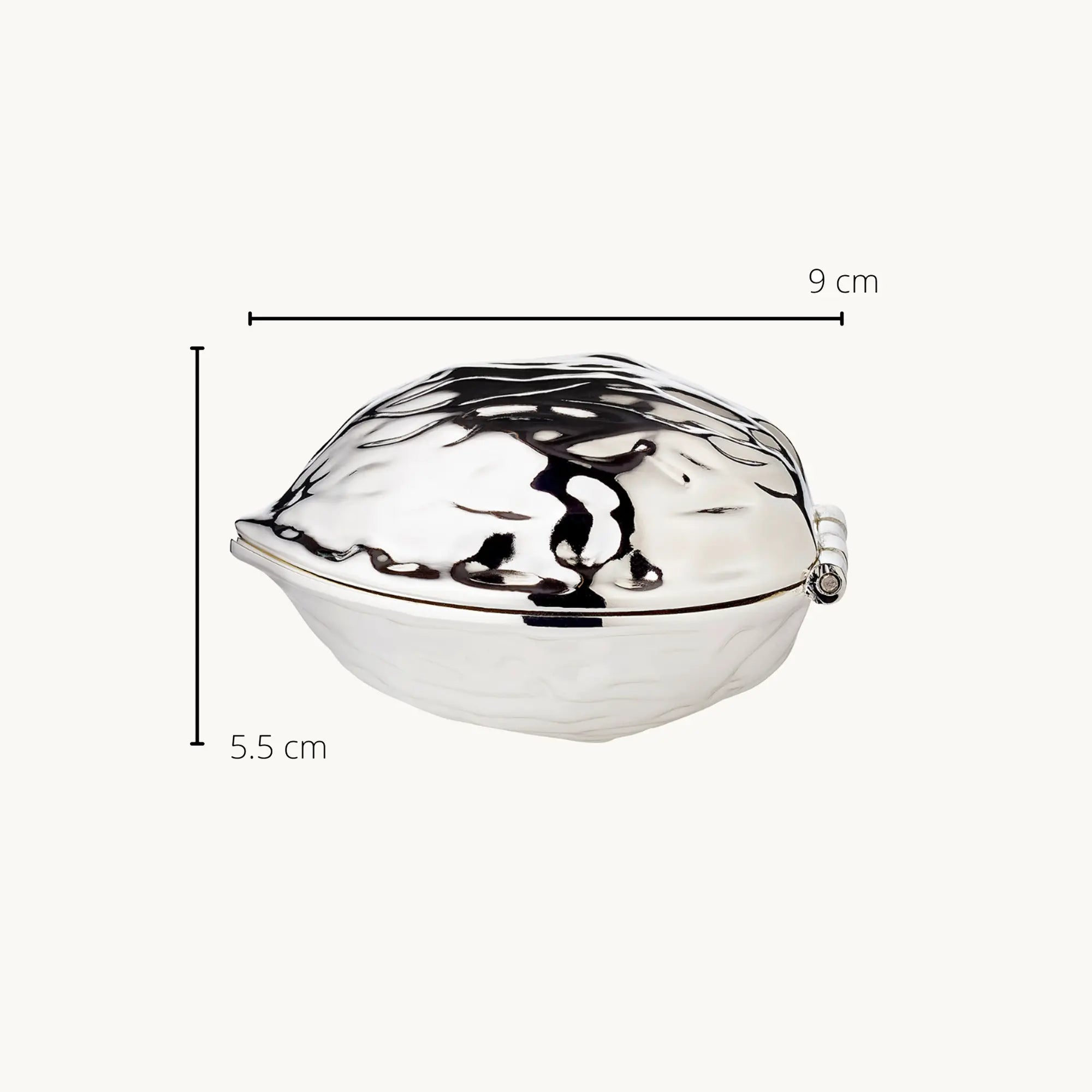 Casse-noix décoratif – plaqué argent