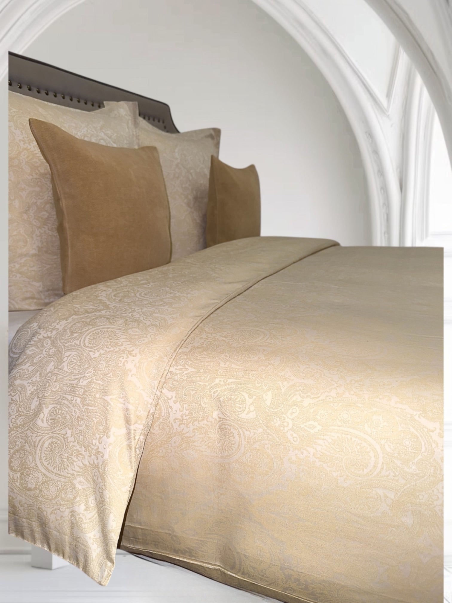 Housse de couette Utopia Gold 300 fils - Maison porcel  | Porcelaine