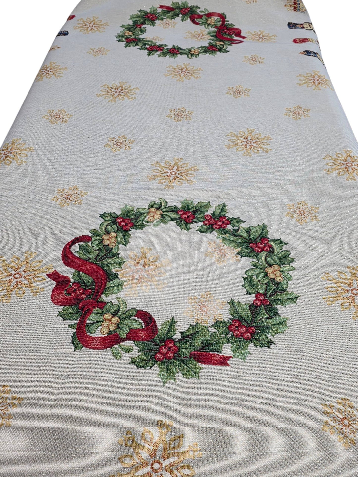 Nappe de Noël Casse noisette  Lurex 140x180cm