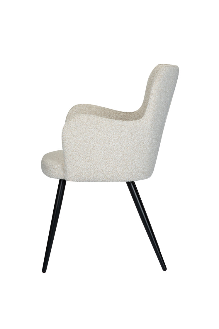 Chaise Bing blanc perle - Maison porcel  | Porcelaine