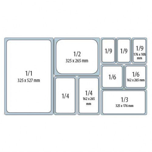 Maxi Stainless Steel Dish 1/1