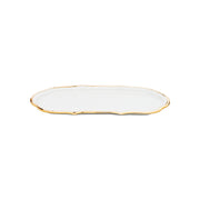 Premium gold plat 28cm - Maison porcel  | Porcelaine
