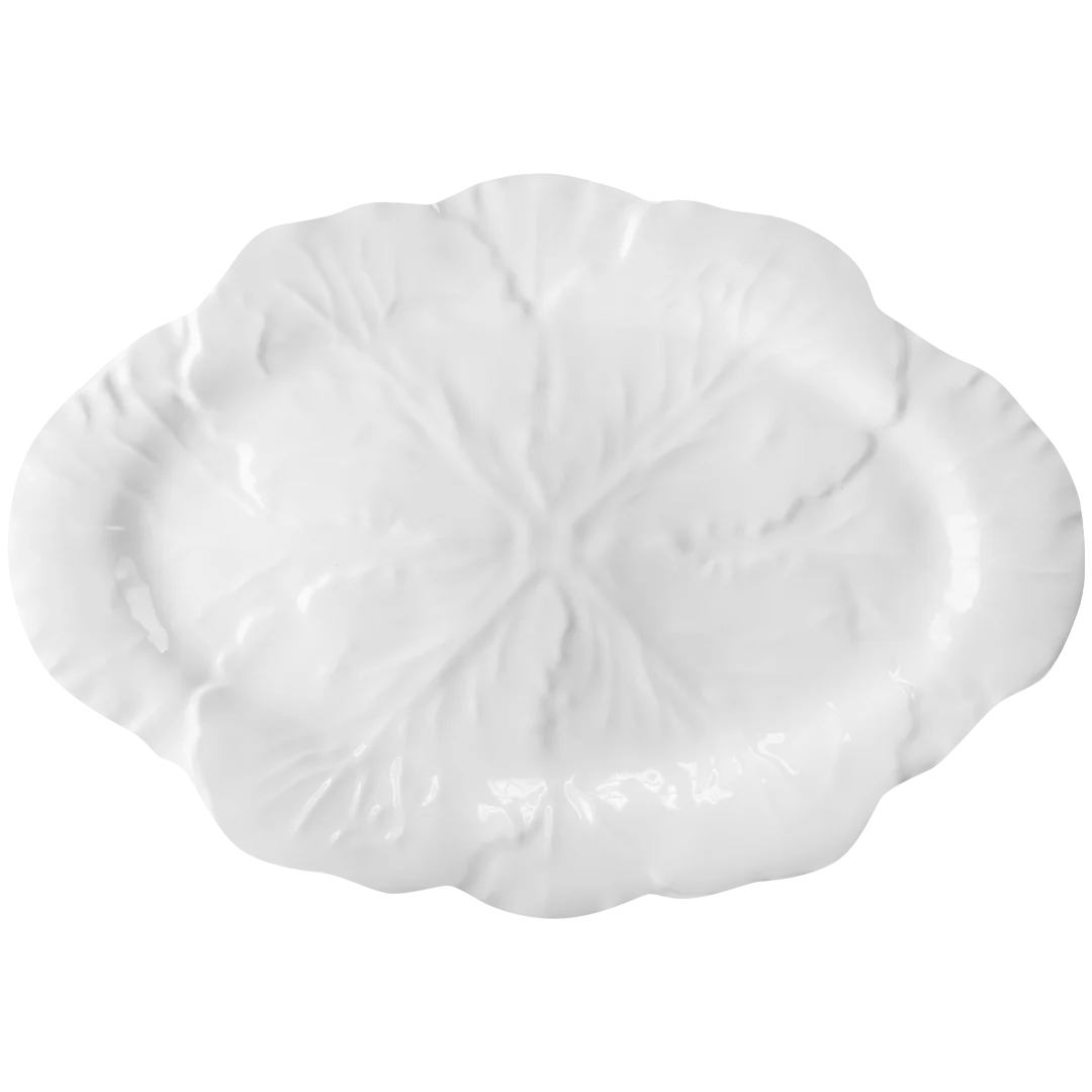 Plat 50cm en mélamine - Botanica white