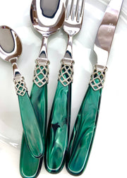 France argent vert - Maison porcel  | Porcelaine