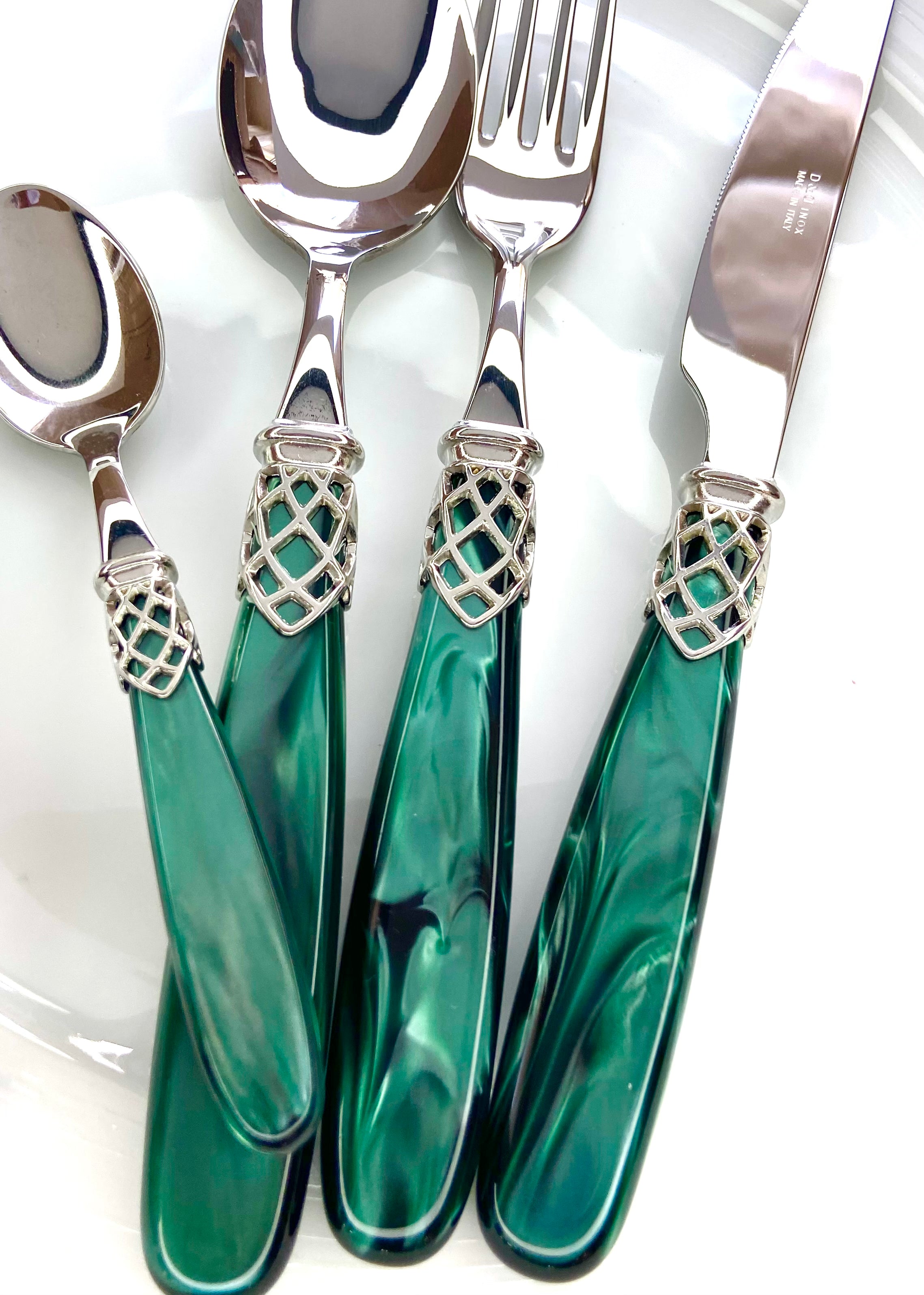 France argent vert - Maison porcel  | Porcelaine