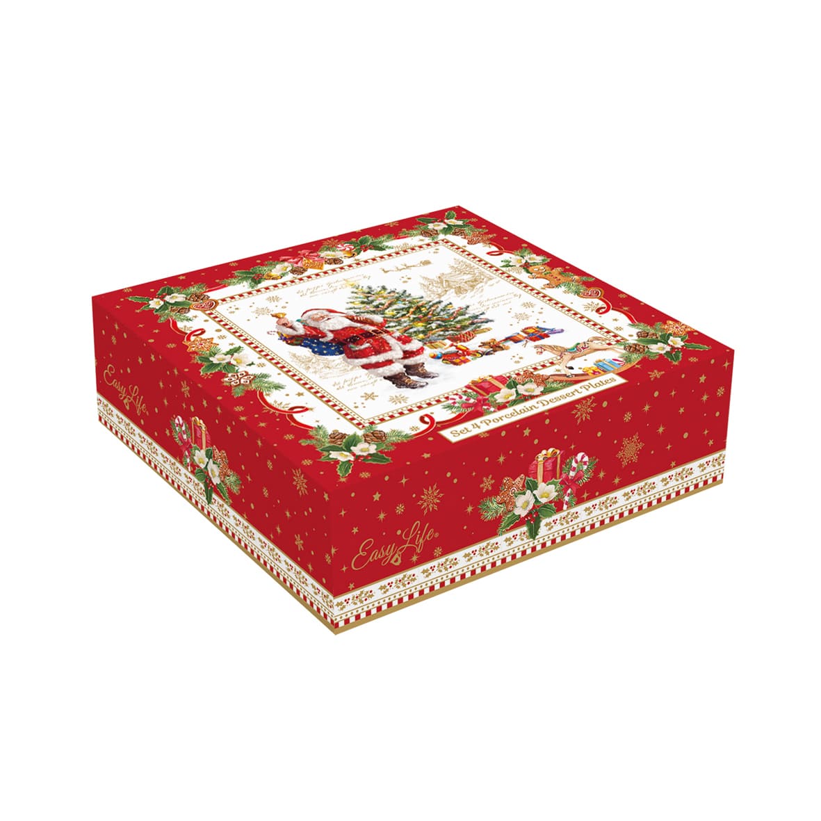 Coffret 4 assiettes de Noël 16cm - Christmas memories