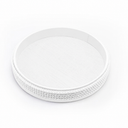 Plateau rond 45cm blanc/blanc