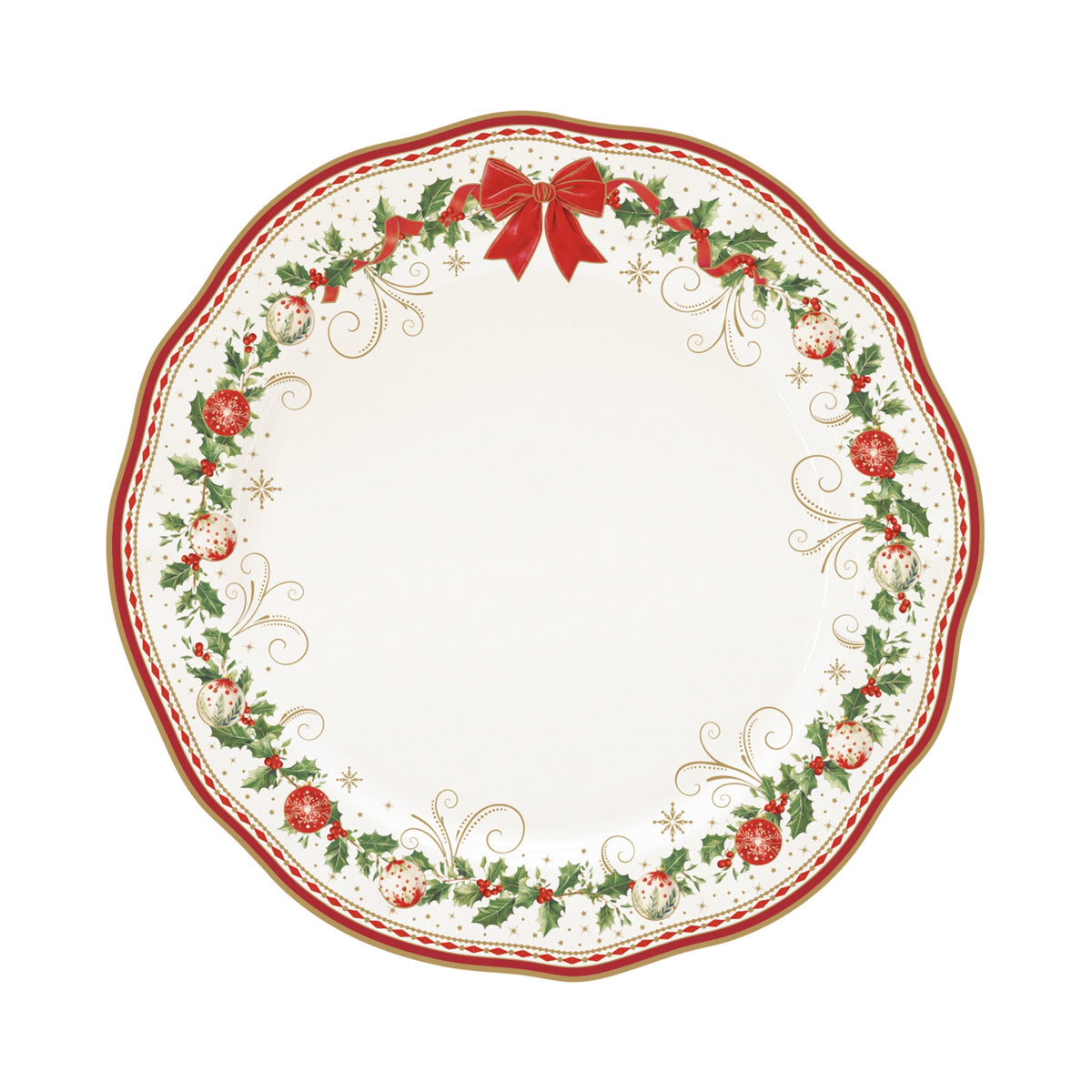 Assiette plate de Noël en porcelaine – Christmas Heritage