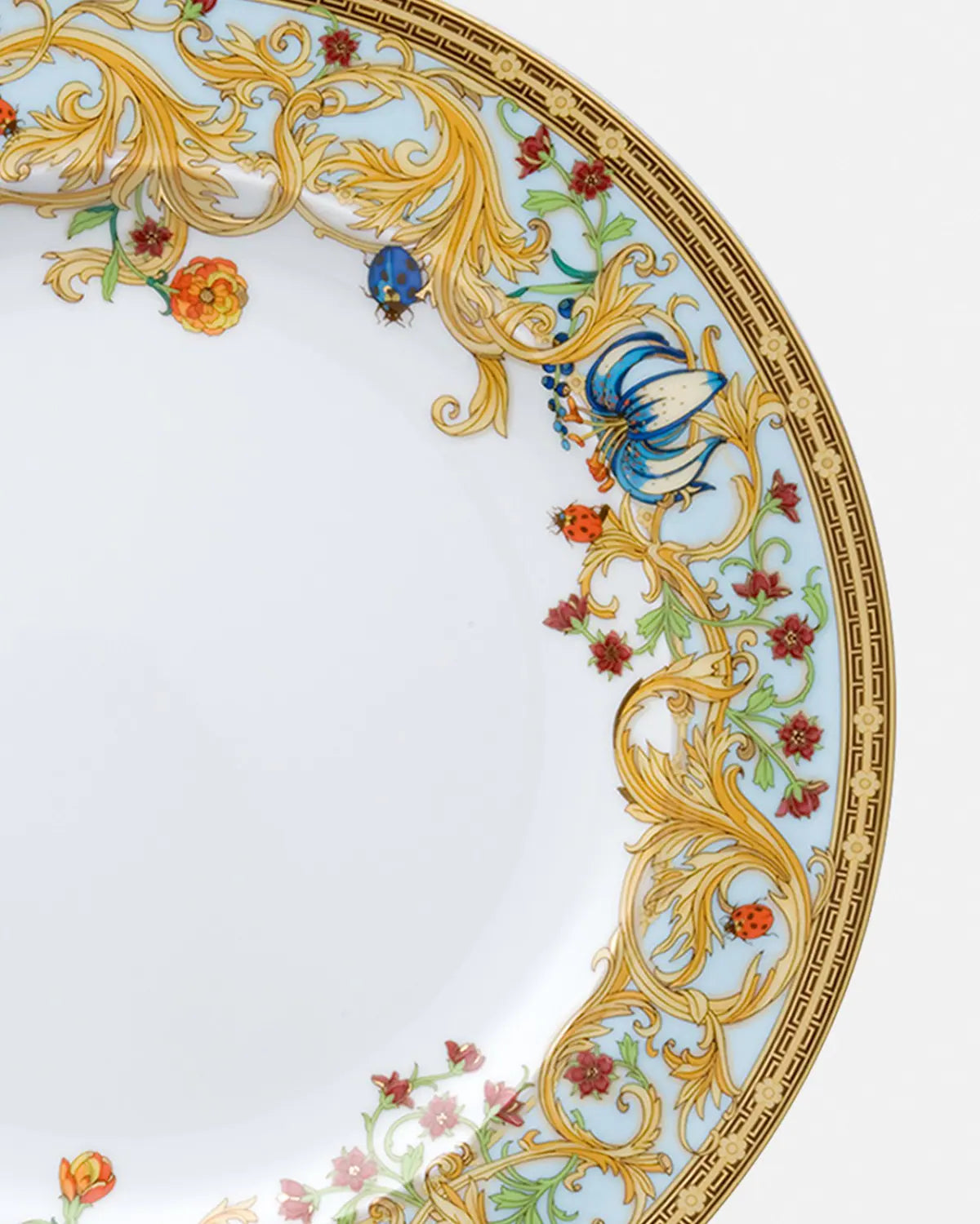 Assiette plate en porcelaine 27cm - Le jardin de Versace