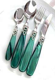 Lisa argent vert - Maison porcel  | Porcelaine