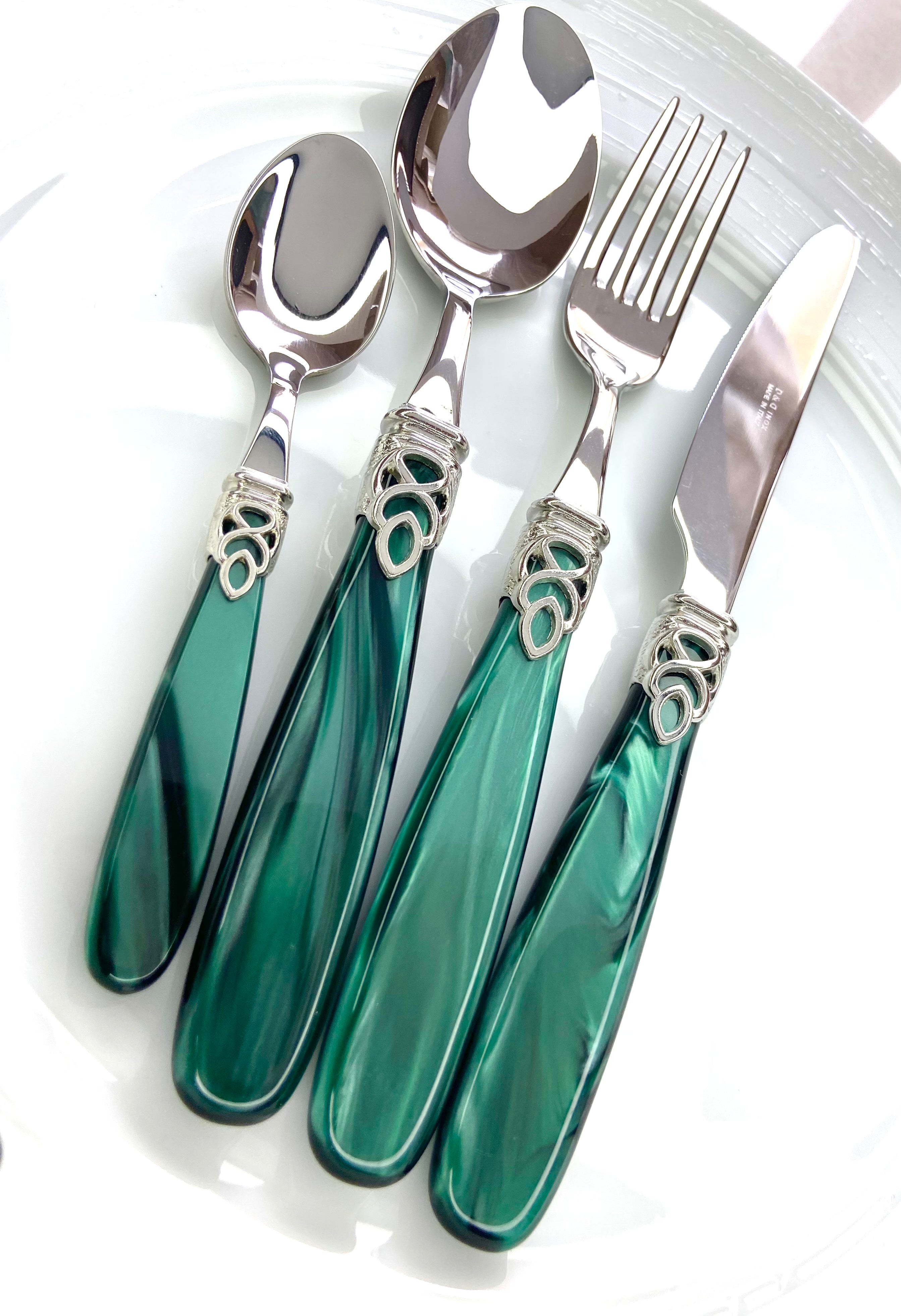 Lisa argent vert - Maison porcel  | Porcelaine