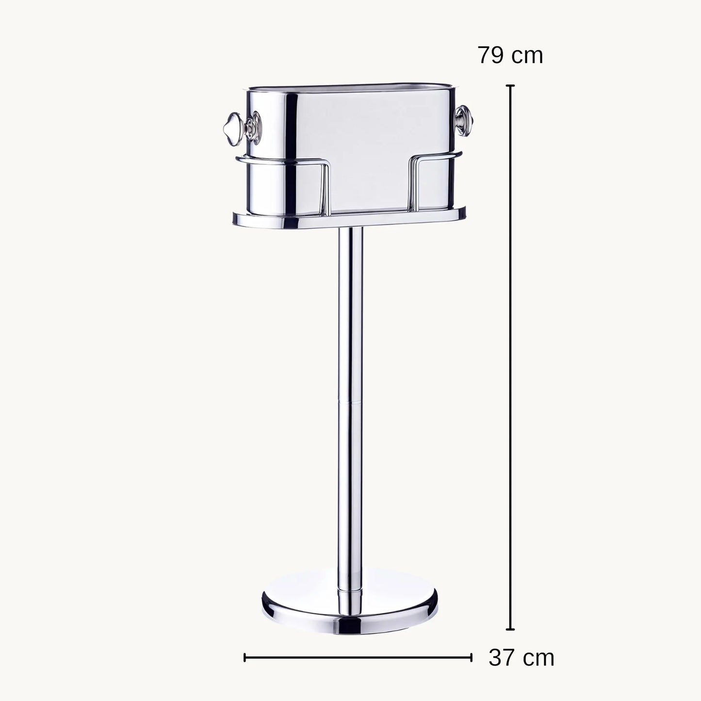 Seau à Champagne sur Pied Leo – Inox Argenté