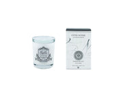 Bougie 185G fleur de lys blanc Argent - Maison porcel  | Porcelaine