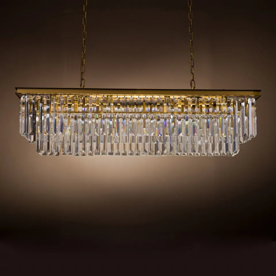 Grand lustre Hilton 125 cm – Structure dorée
