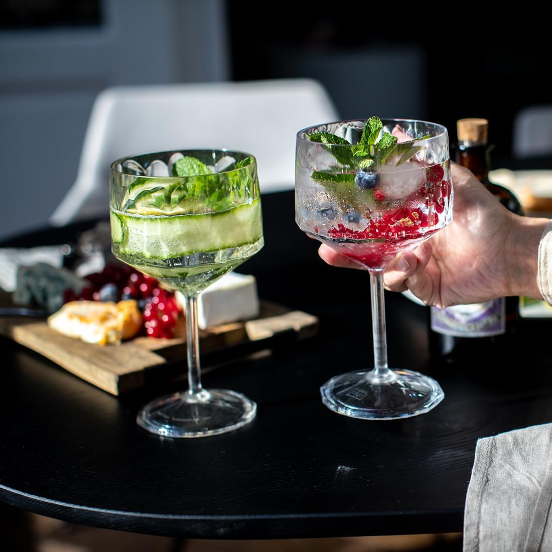Set 2 Verres 40cl plastique transparent - Club