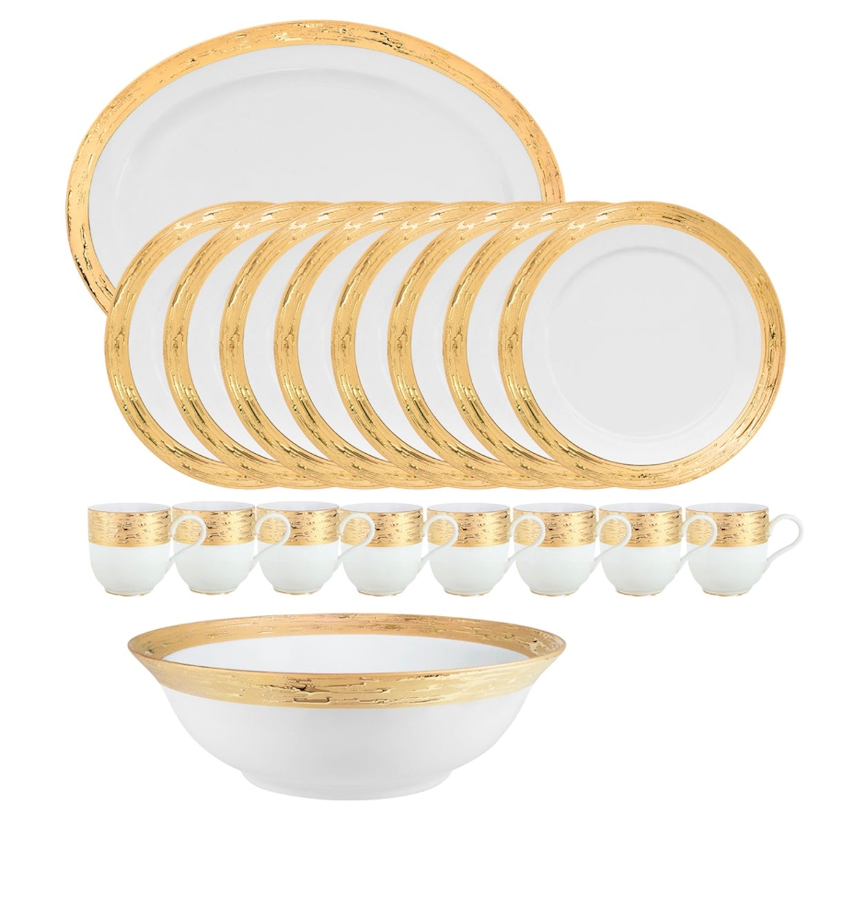 Set 18 pièces porcelaine - Auratus Sunset