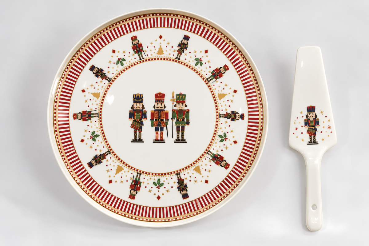 Plat à tarte en porcelaine Nutcracker