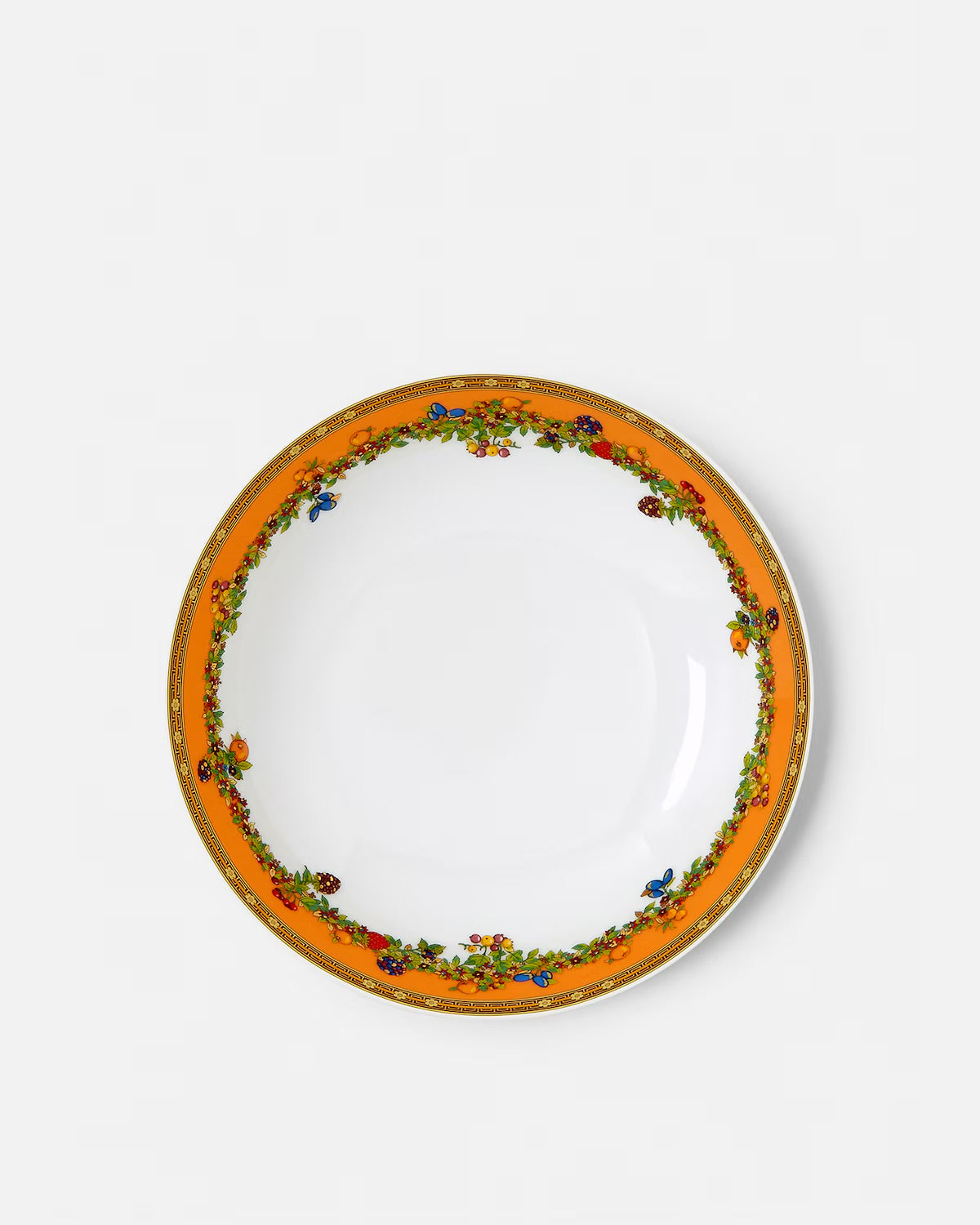 Assiette creuse en porcelaine - Le jardin de Versace