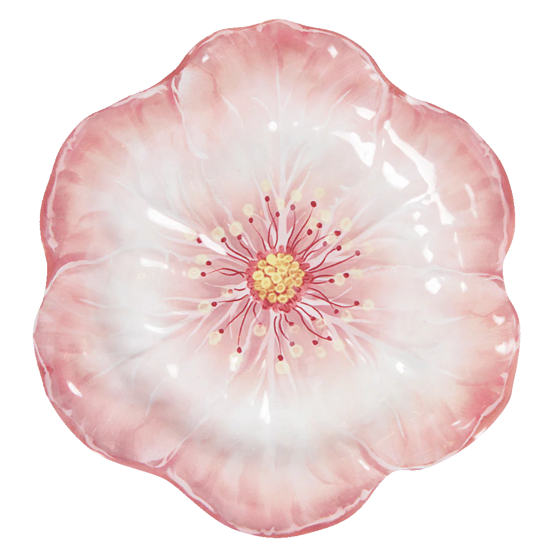 Plat 40cm en mélamine - Botanica rose