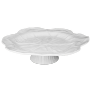 Plat à gâteau 40cm en mélamine - Botanica white
