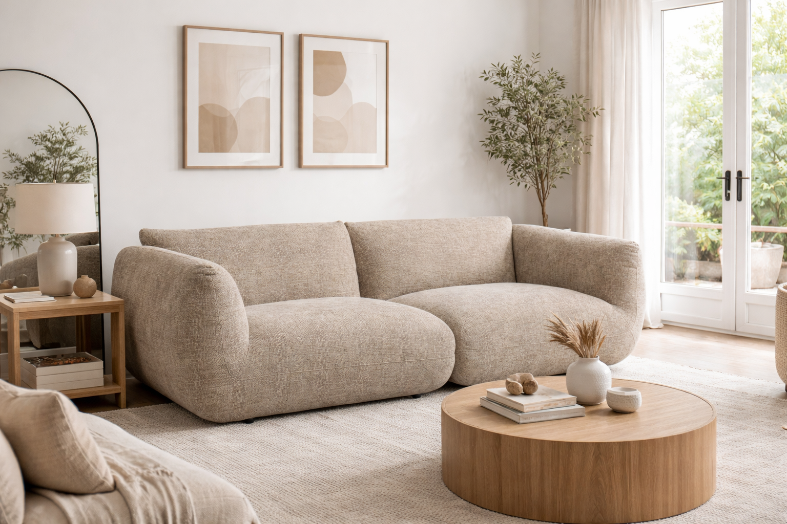 Canapé Amsterdam 2/3 places - Beige