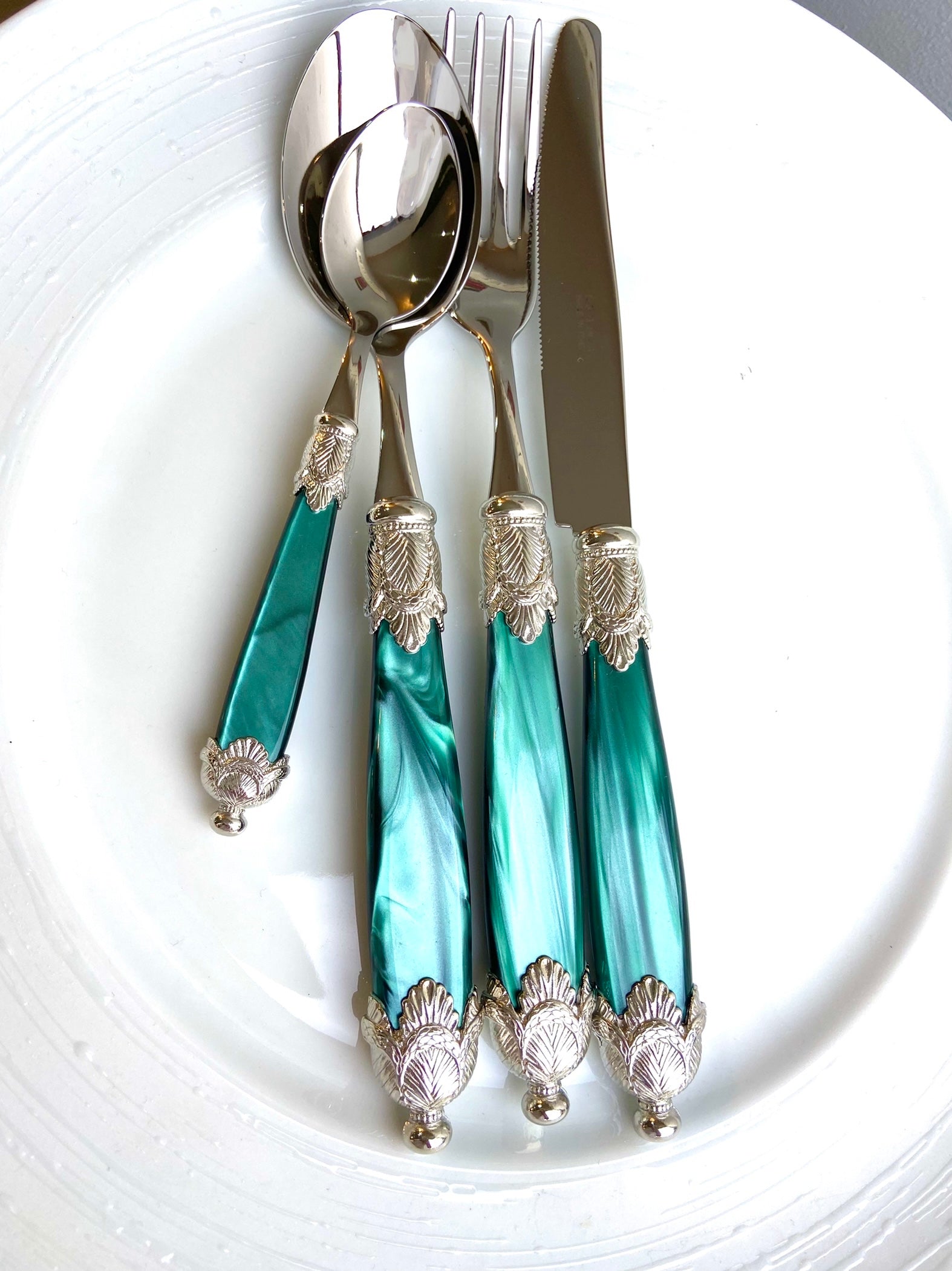 Siena argent vert - Maison porcel  | Porcelaine