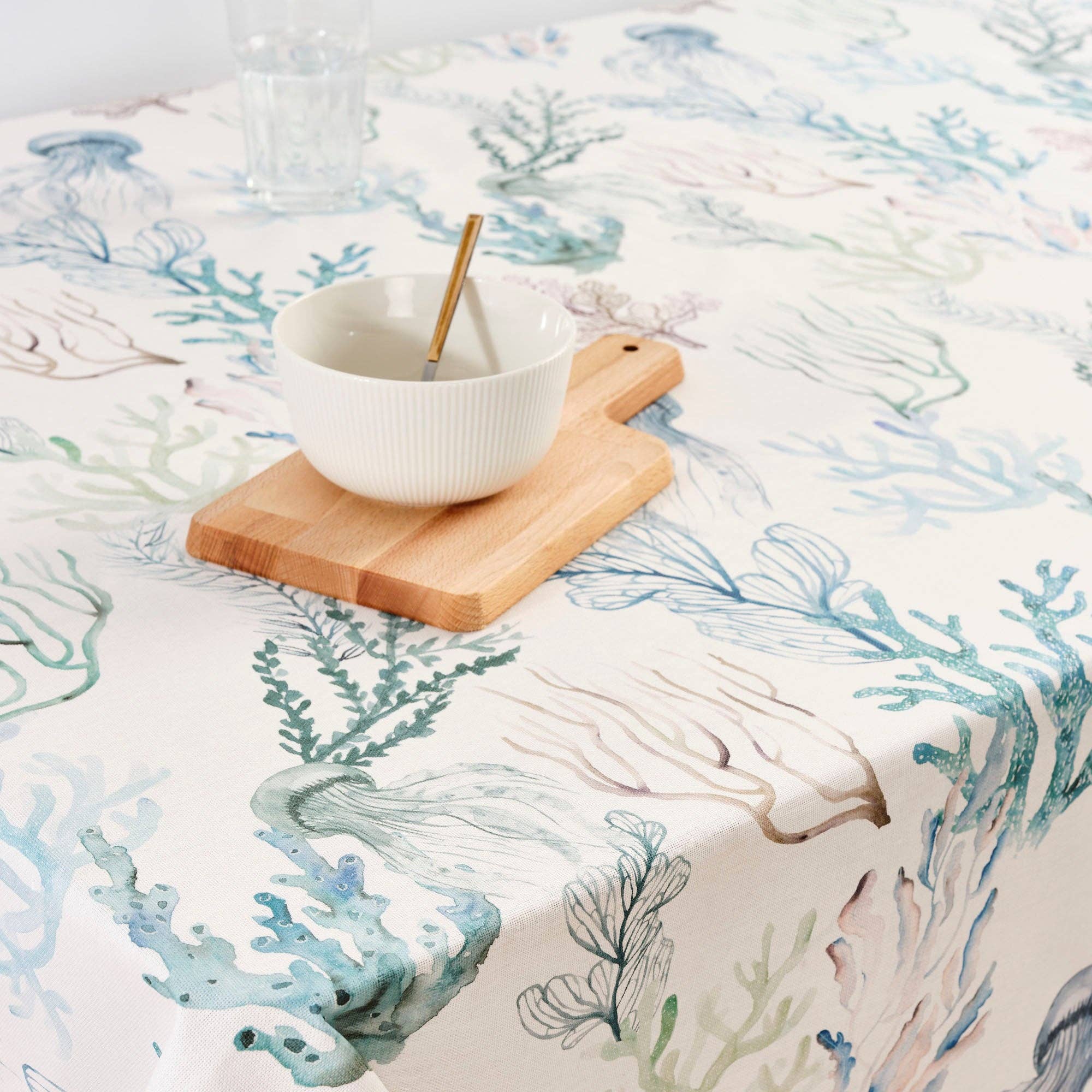 Nappe anti taches 200 x 140 cm - Corail