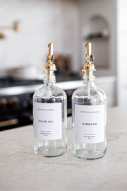 Glass bottle for olive oil and vinegar
