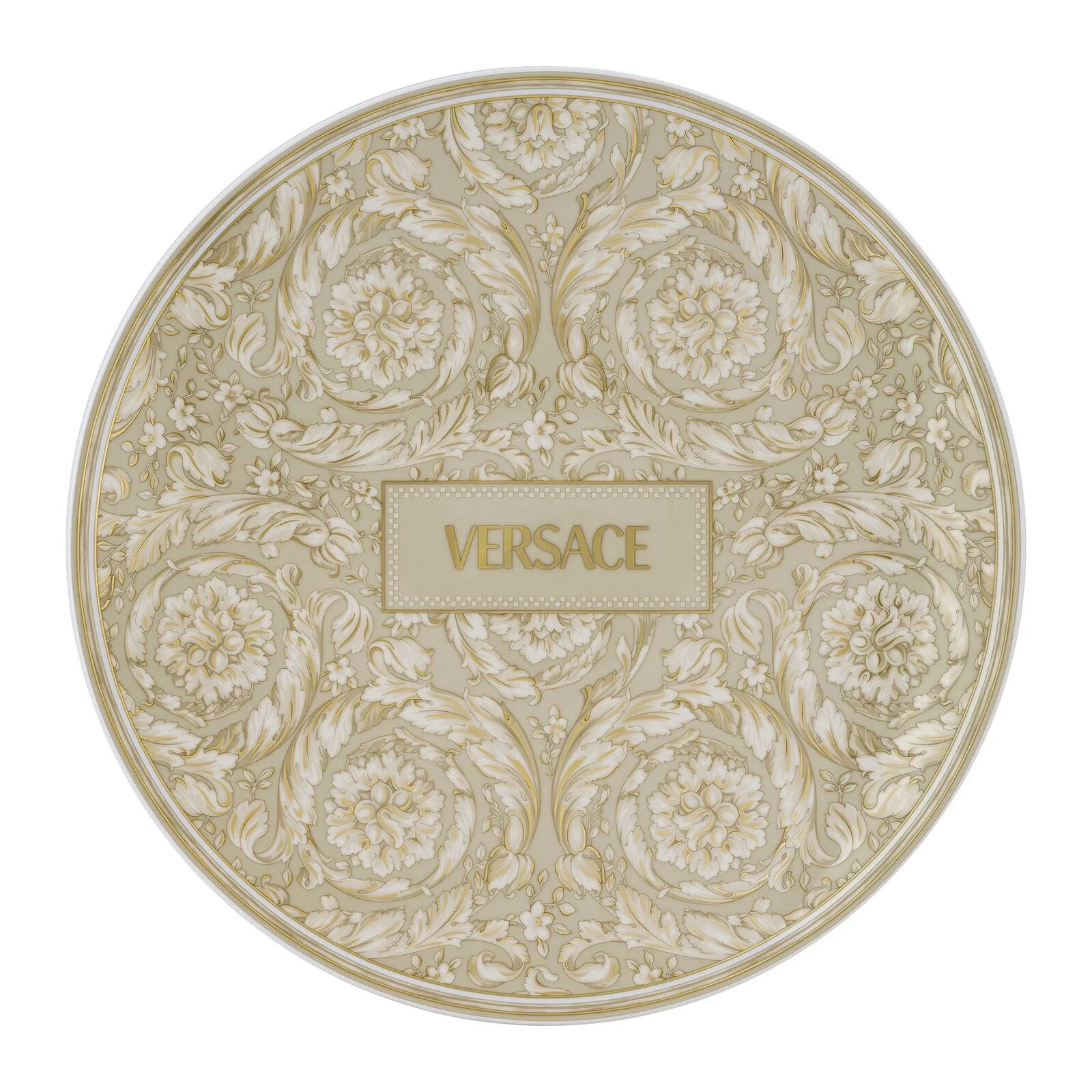 Assiette de présentation 33cm - Barocco Beige Versace