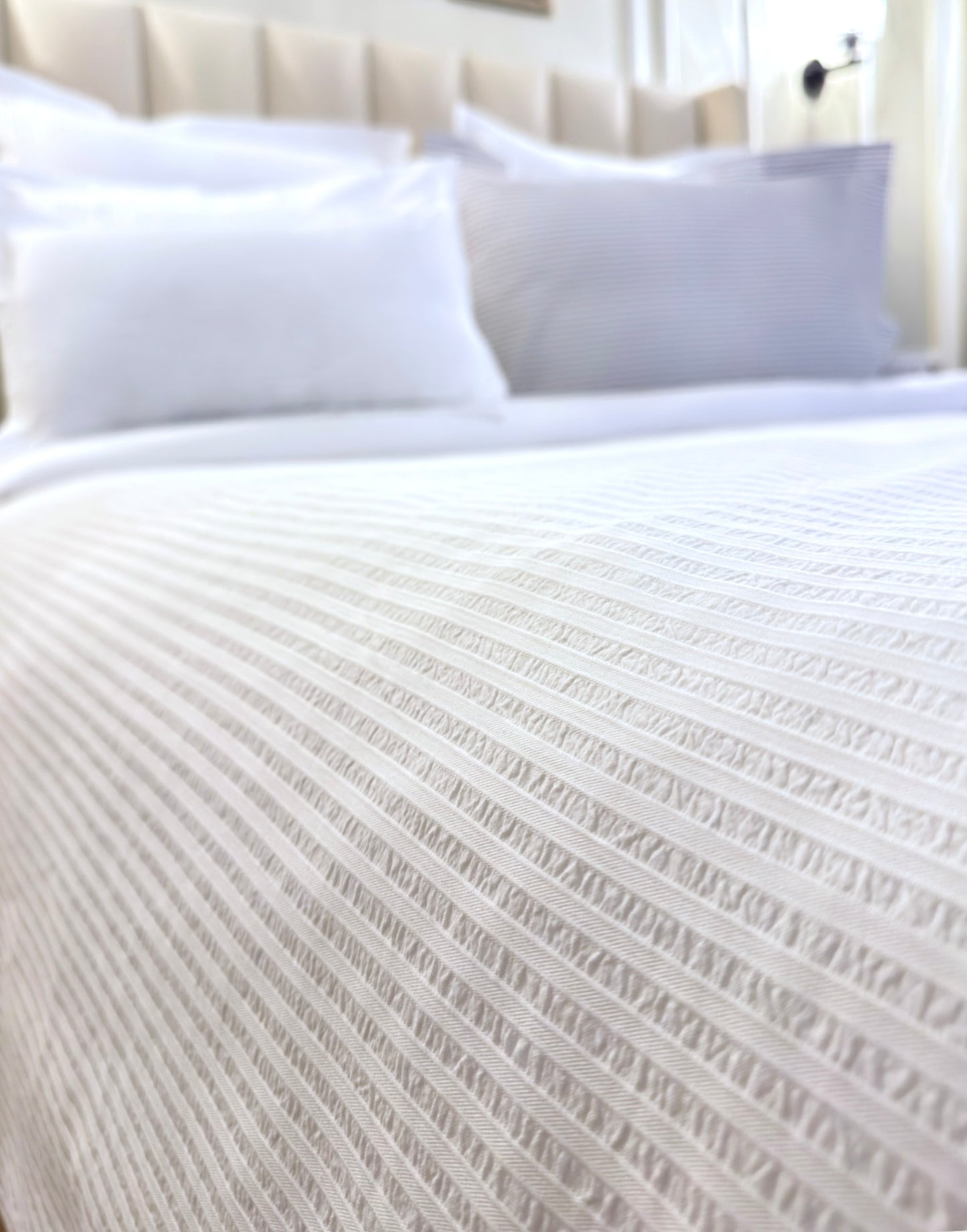 Housse de couette - Oxford Nantes Blanc