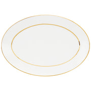 Premium gold plat 39cm - Maison porcel  | Porcelaine