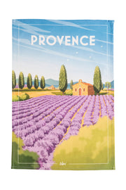 2 Torchons "Provence" En 100% Coton