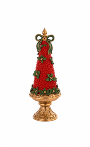 Sapin de Noël en Résine avec noeud – 34 cm