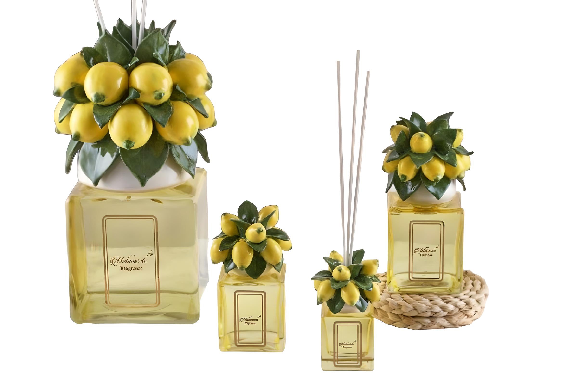 Diffuseur citronnier JAUNE - Maison porcel  | Porcelaine