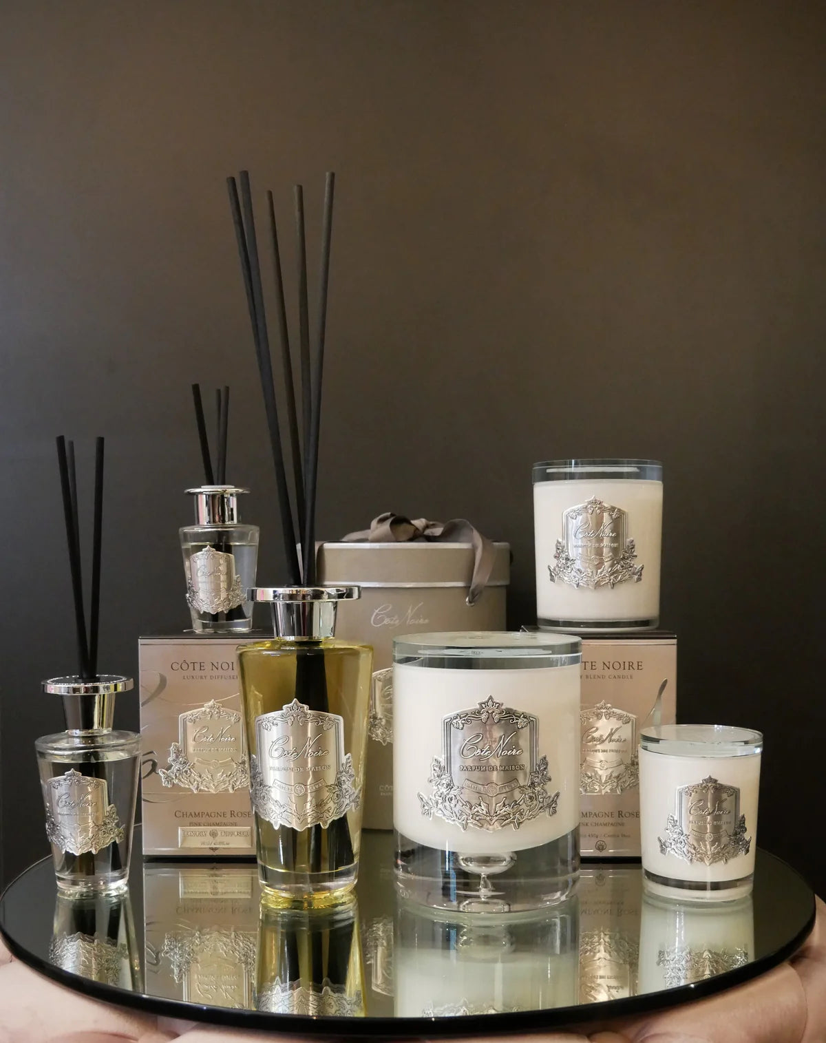 Grand diffuseur 500ml argent - Maison porcel  | Porcelaine