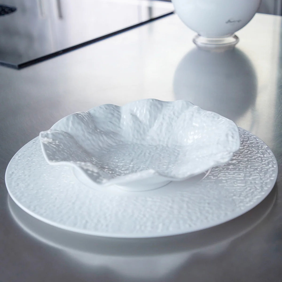 Coupe festonné 23cm en mélamine - Luna