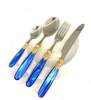 Paris doré bleue foncé - Maison porcel  | Porcelaine