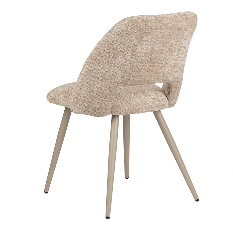 Luma chair in cream fabric