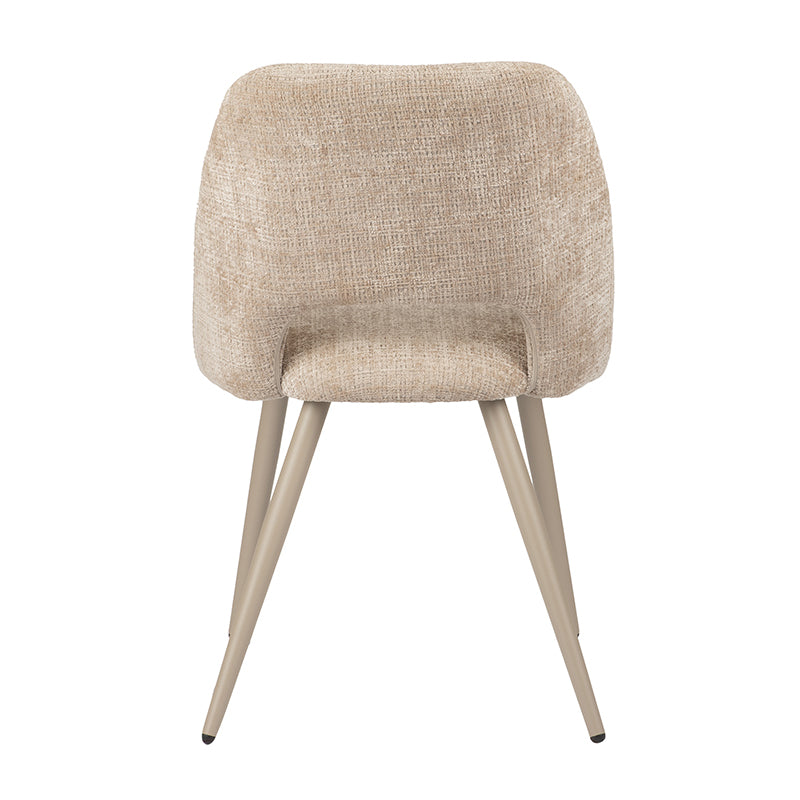 Luma chair in cream fabric