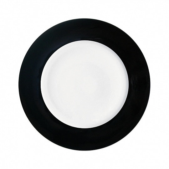 Black assiette de presentation 31cm - Maison porcel  | Porcelaine