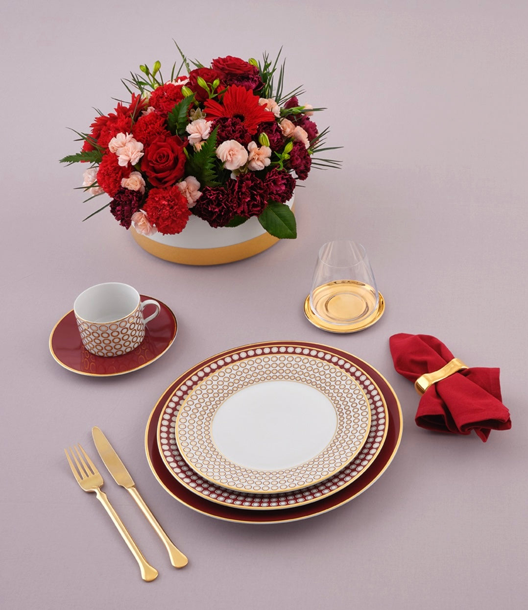 Assiette de présentation en porcelaine - Ruby