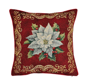 Coussin de Noël – Poinsettia