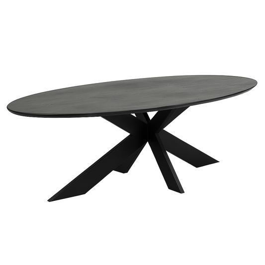 Bone 220cm Oval Dining Table