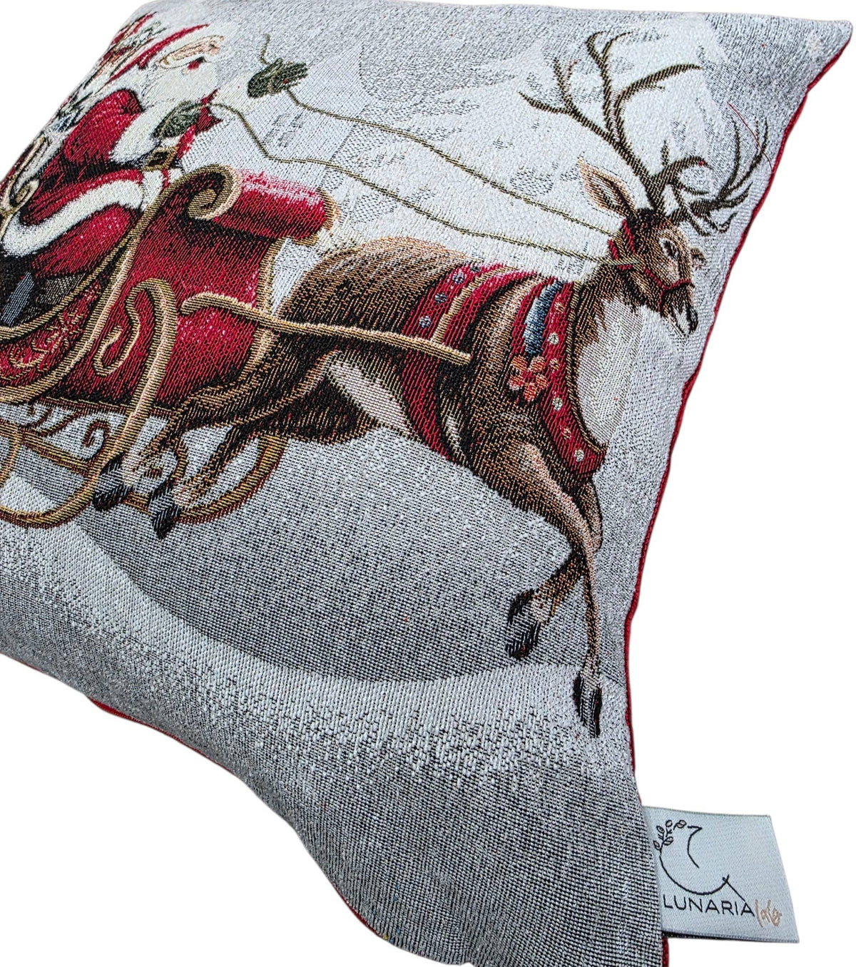 Housse de Coussin de Noël Traîneau