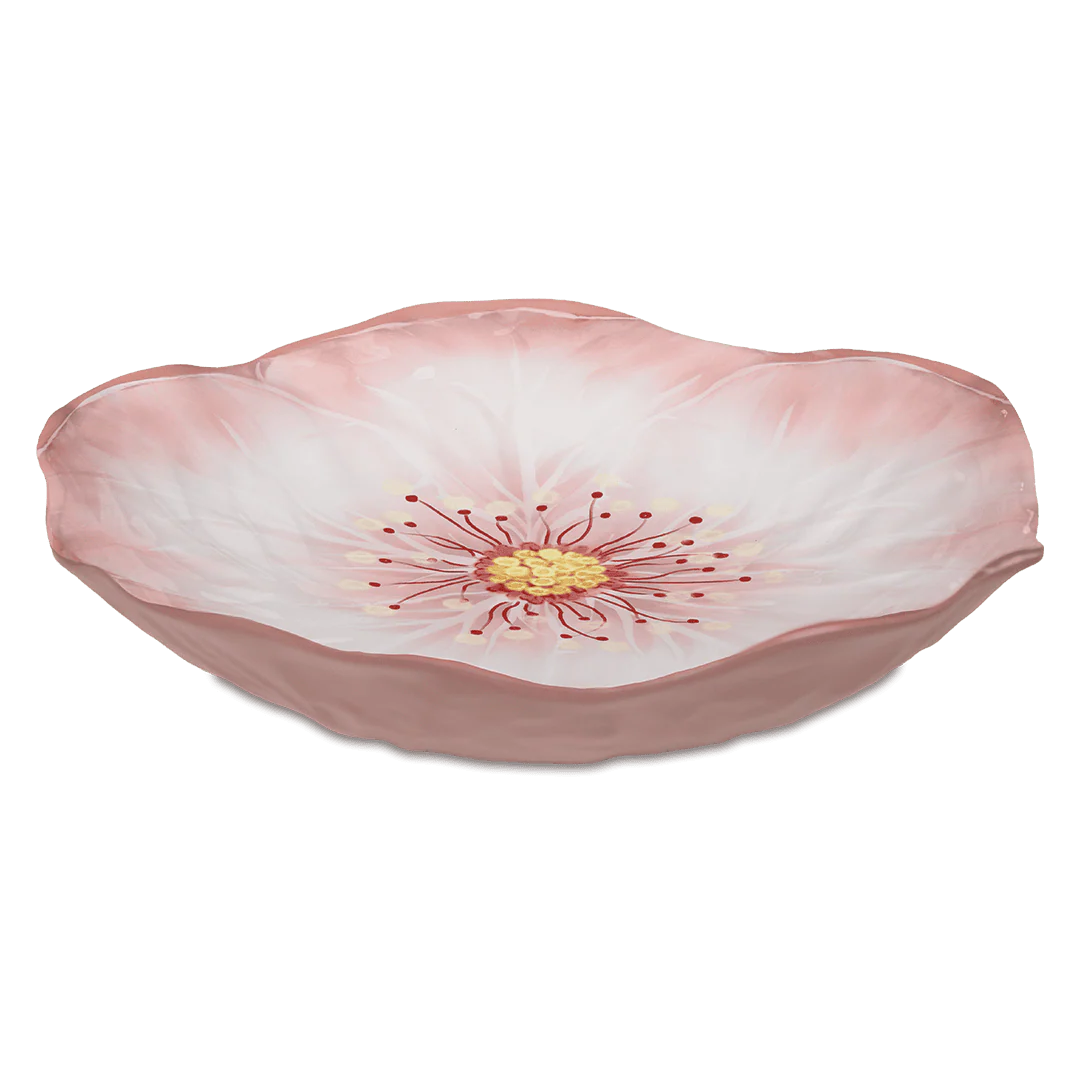Saladier 34cm en mélamine - Botanica rose
